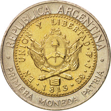 Argentina, Peso, 1995, MS(60-62), Bi-Metallic, KM:112.1