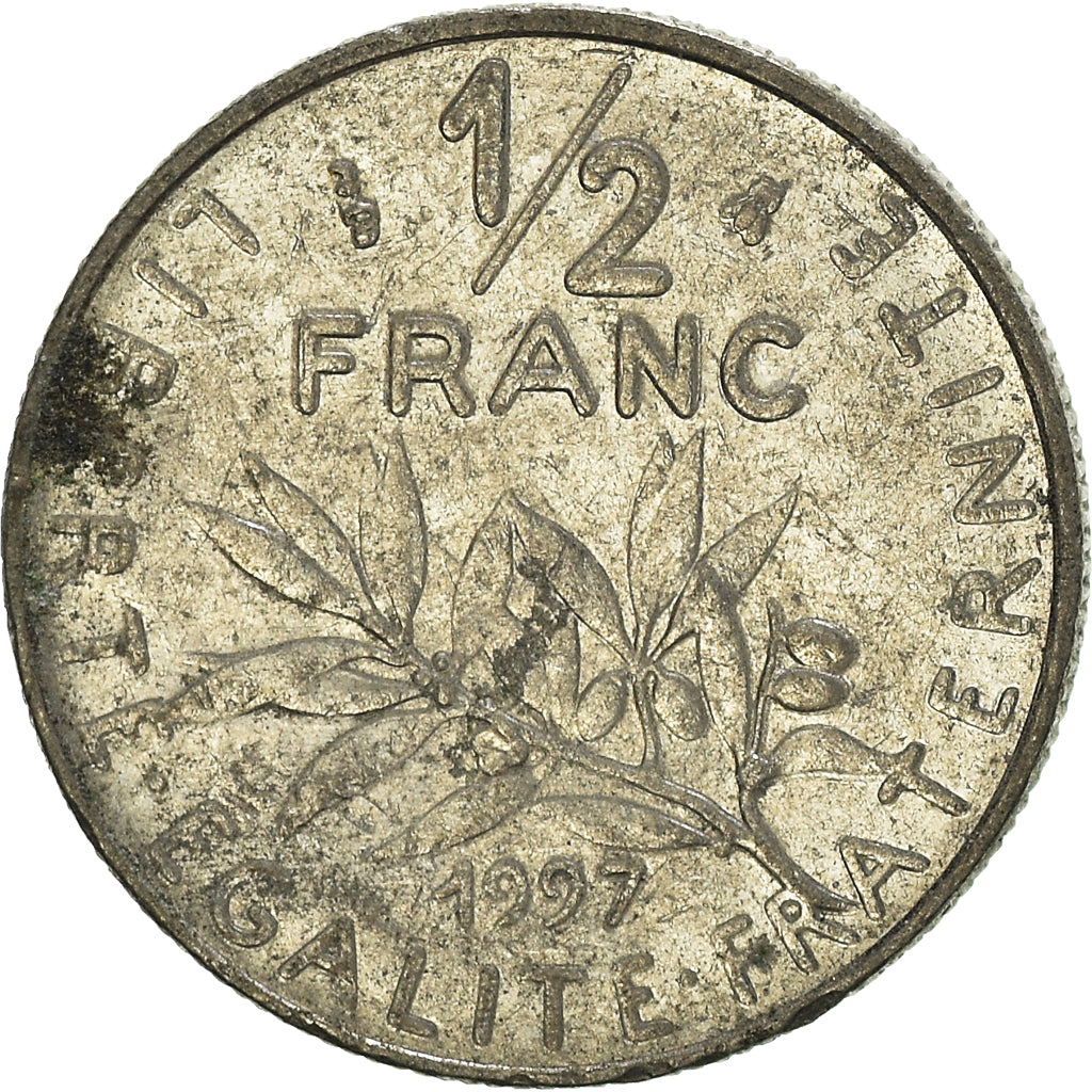 Moneda, Francia, 1/2 Franc, 1997