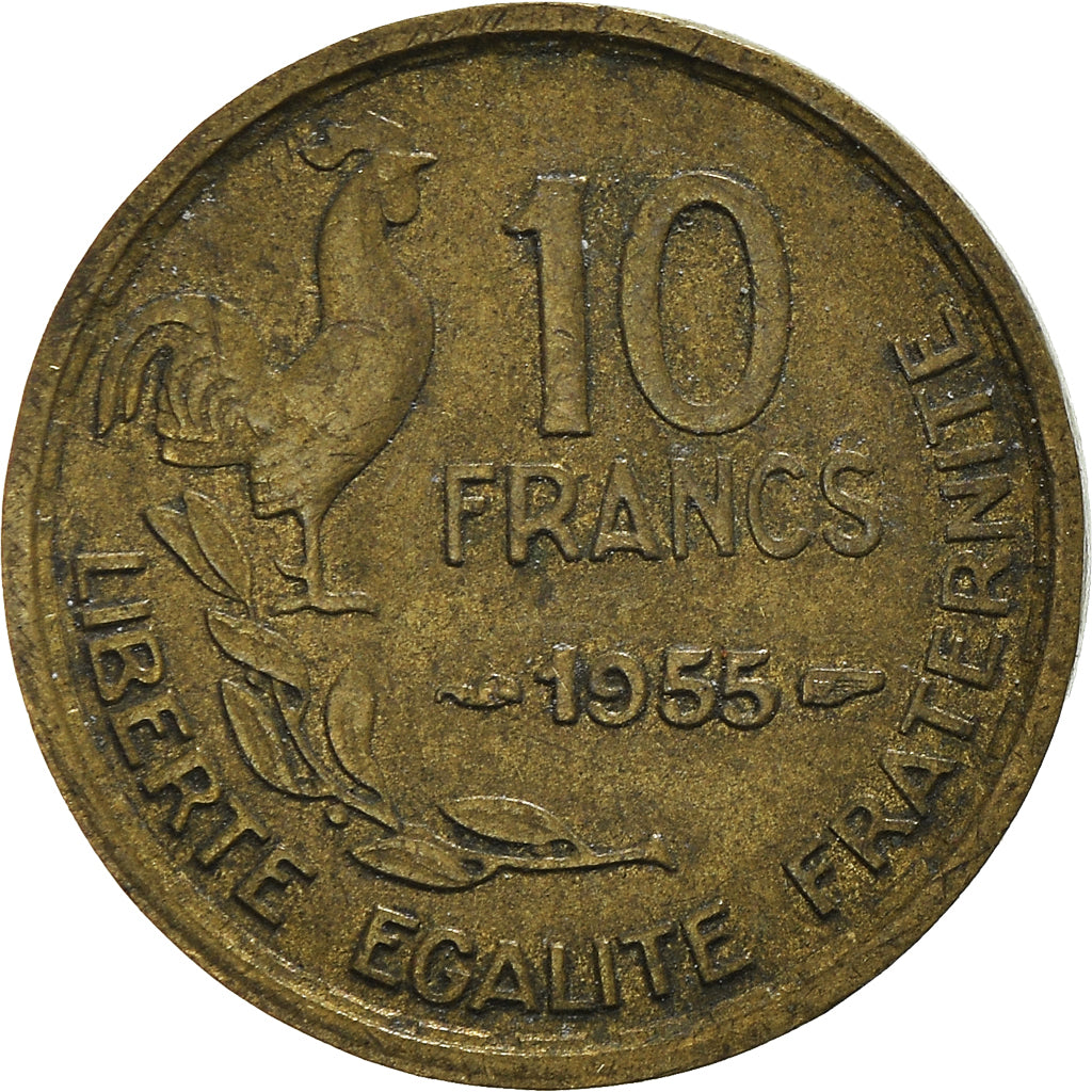 Coin, France, 10 Francs, 1955