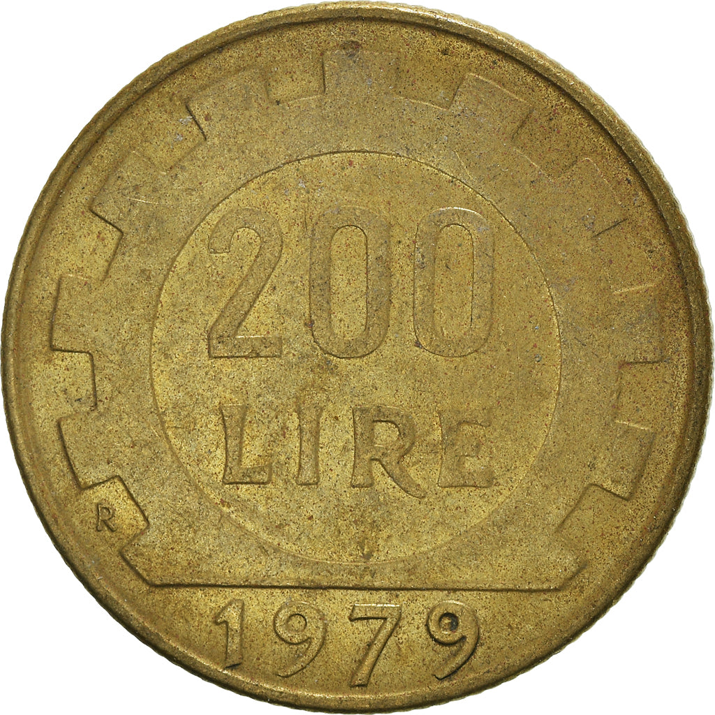 Moeda, Itália, 200 Lire, 1979