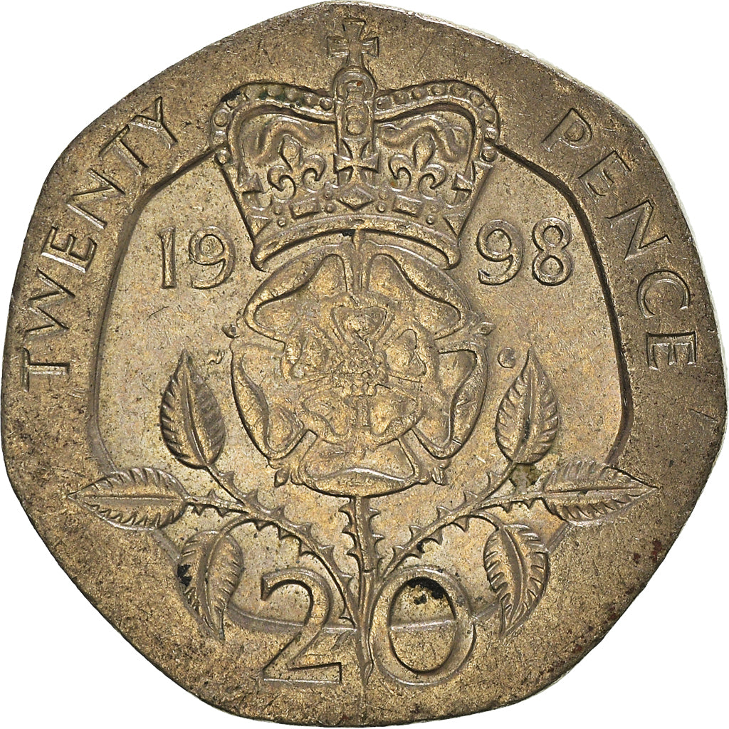 Münze, Großbritannien, 20 Pence, 1998