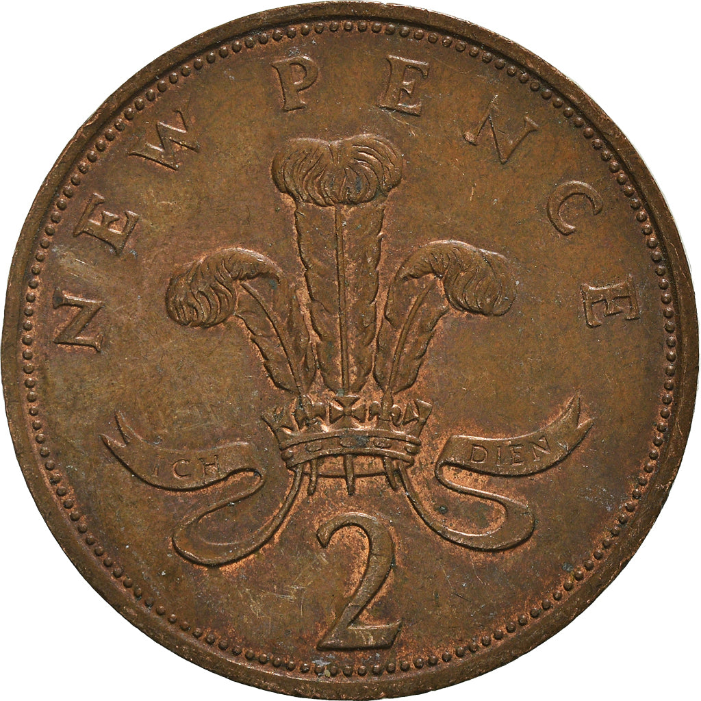 Münze, Großbritannien, 2 New Pence, 1980
