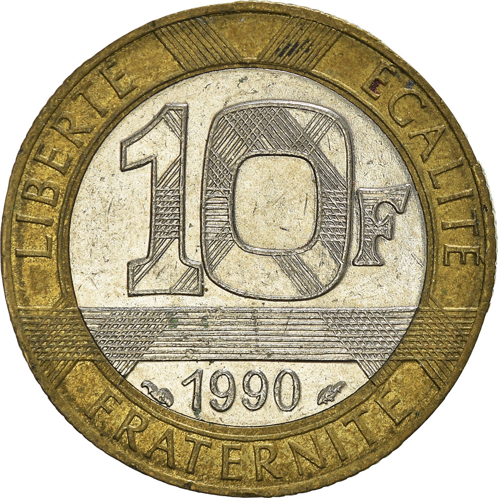 Munten, Frankrijk, 10 Francs, 1990