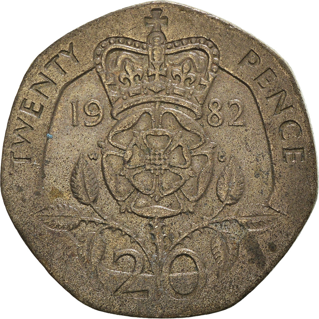 Coin, Great Britain, 20 Pence, 1982