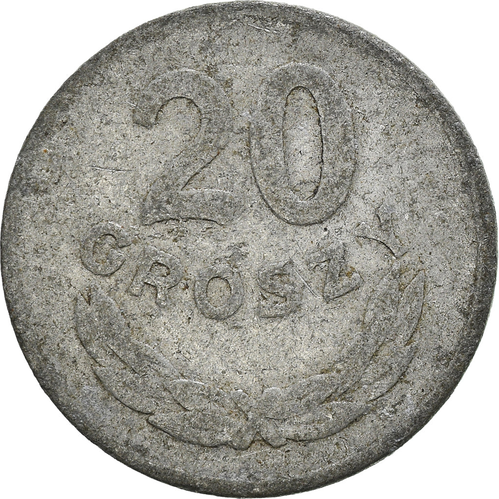 Moneta, Polonia, 20 Groszy, 1949