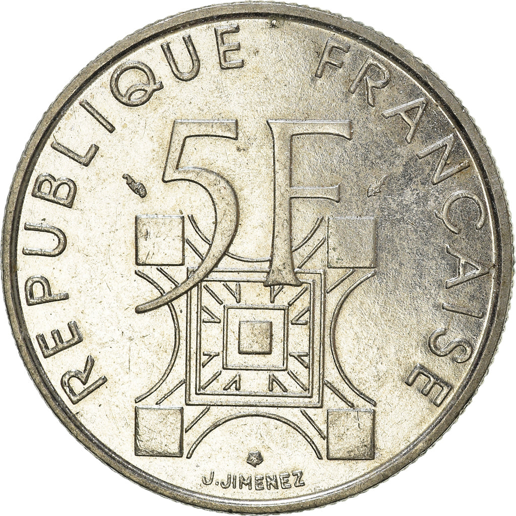 Münze, Frankreich, 5 Francs, 1989
