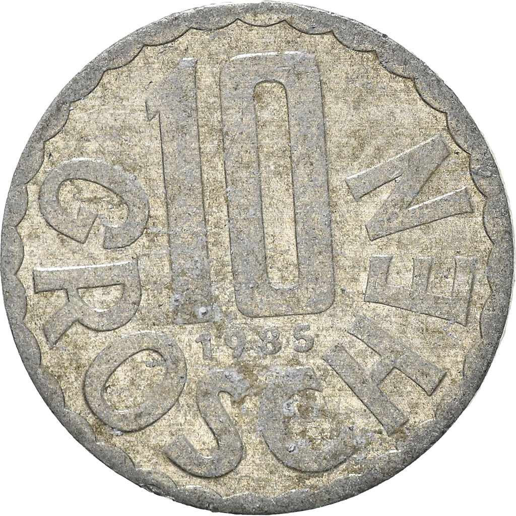 Moeda, Áustria, 10 Groschen, 1985