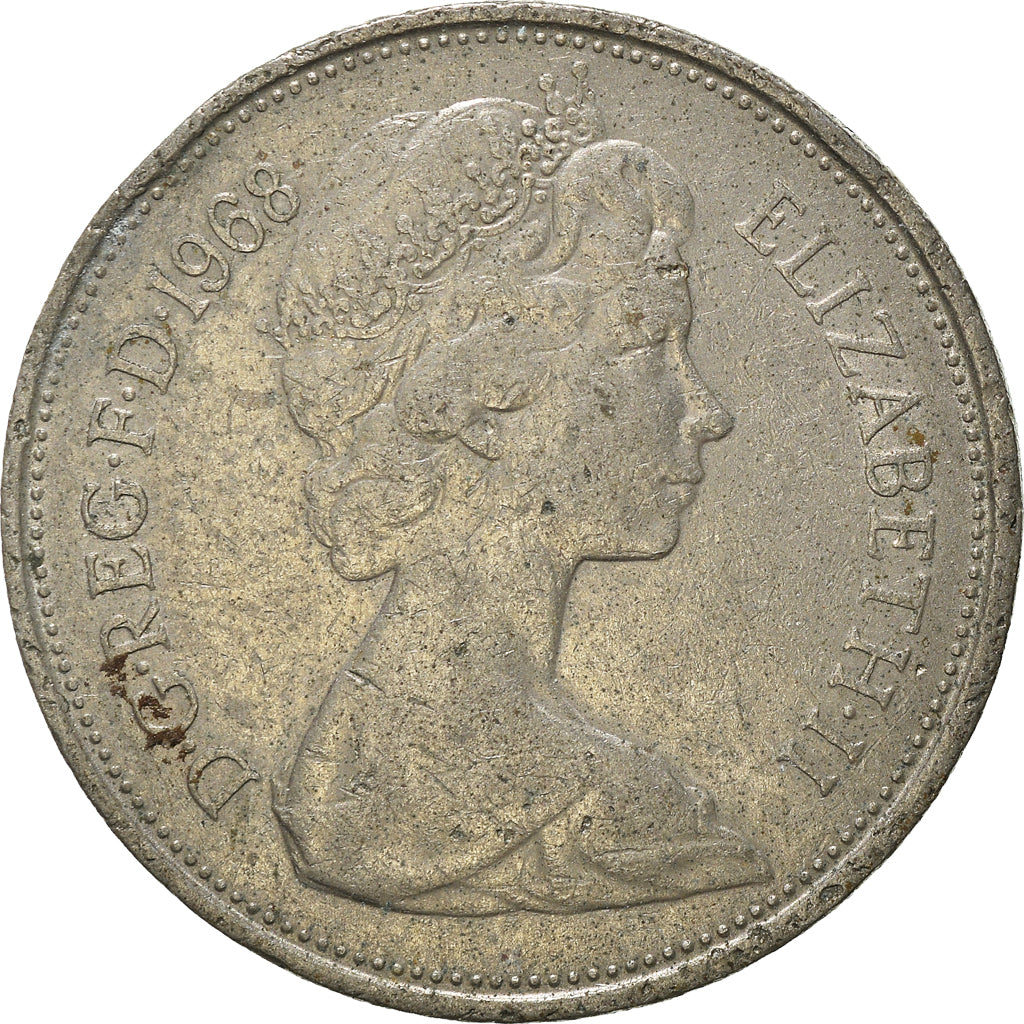 Monnaie, Grande-Bretagne, 10 New Pence, 1968