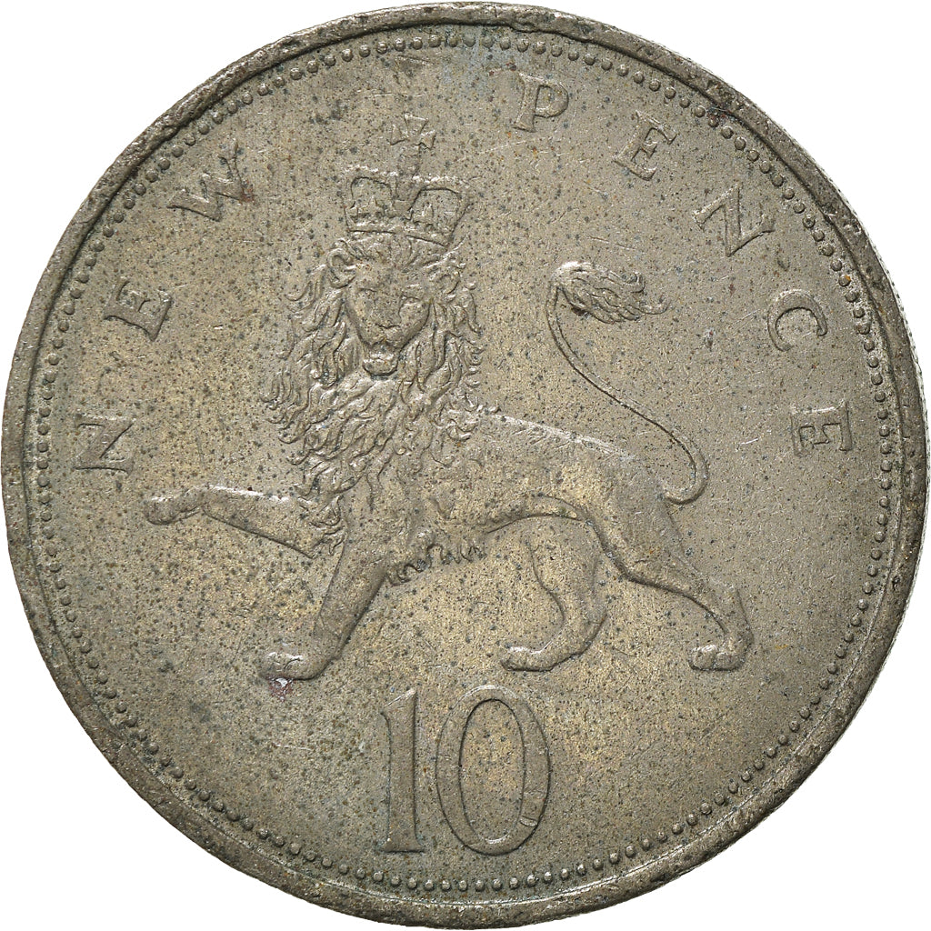 Monnaie, Grande-Bretagne, 10 New Pence, 1968
