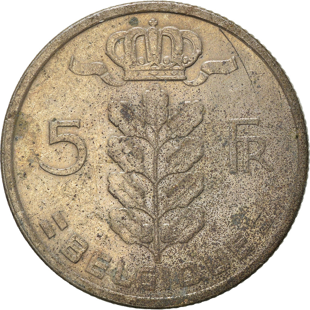 Monnaie, Belgique, 5 Francs, 5 Frank, 1971
