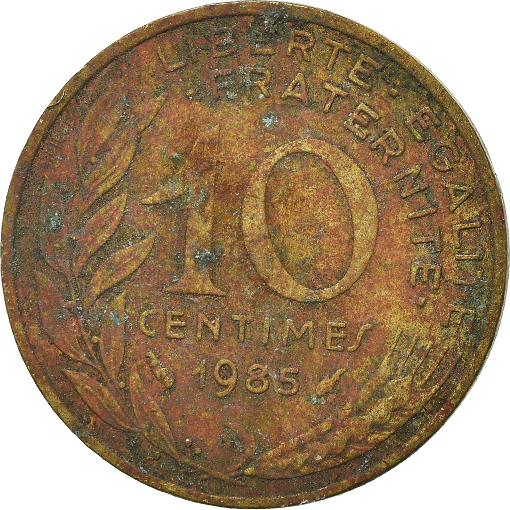 Moneta, Francia, 10 Centimes, 1985