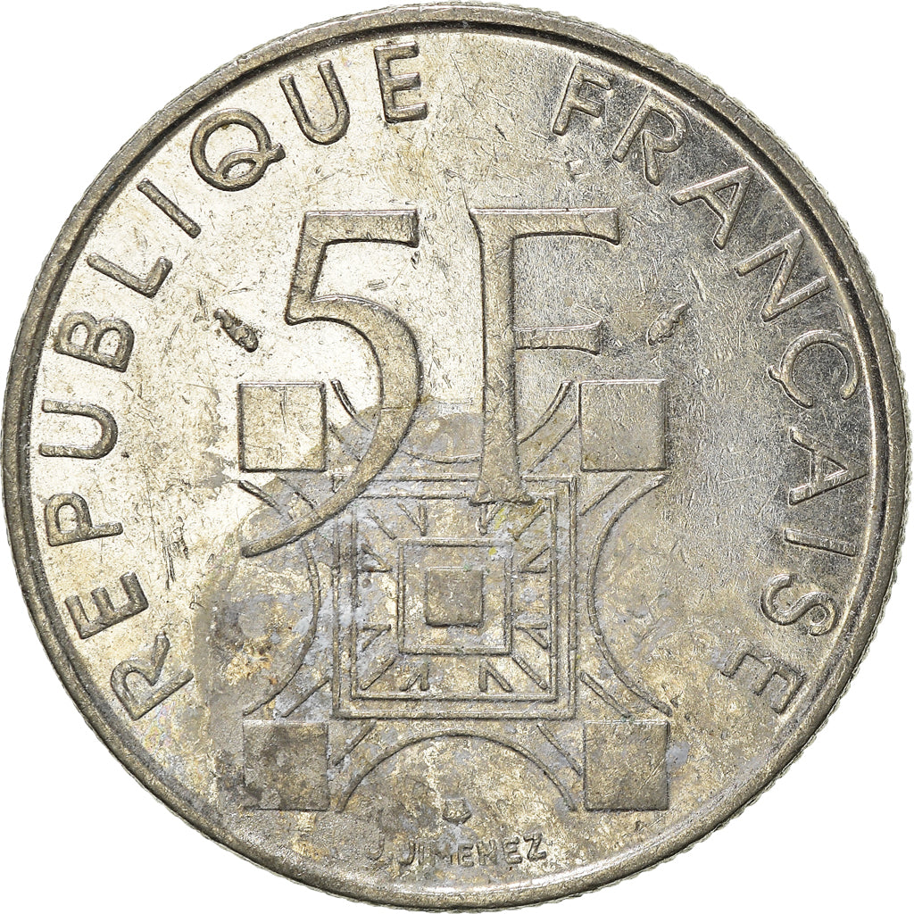 Moneda, Francia, 5 Francs, 1989