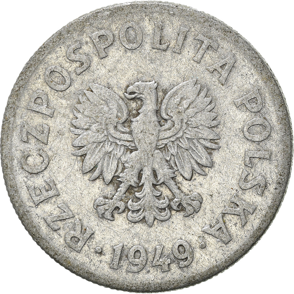 Moneta, Polonia, 50 Groszy, 1949