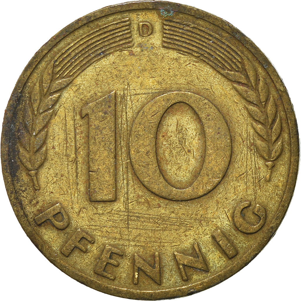 Monnaie, République fédérale allemande, 10 Pfennig, 1950