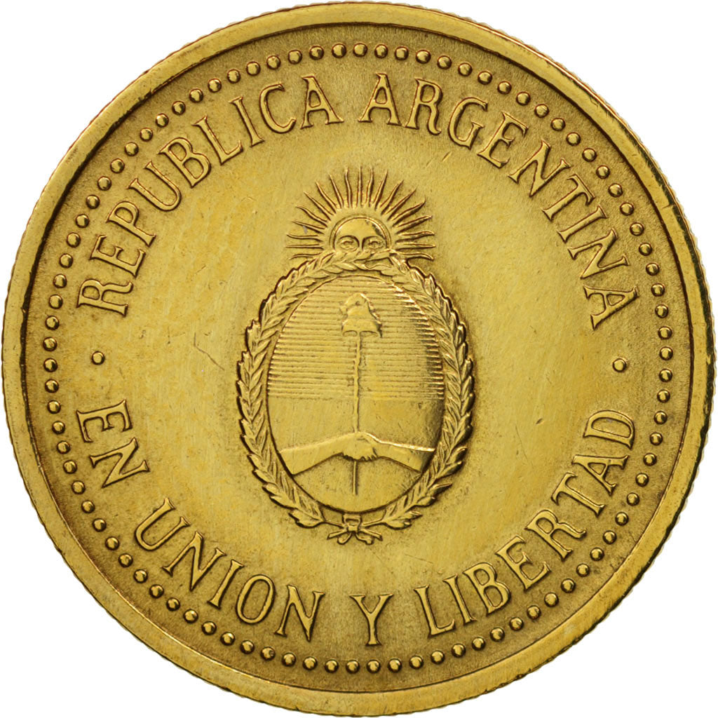Münze, Argentinien, 10 Centavos, 1992, VZ, Aluminum-Bronze, KM:107