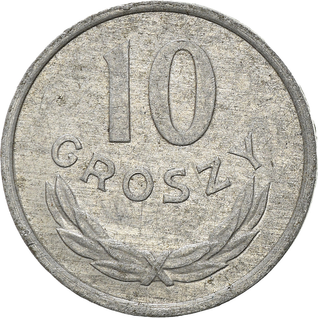 Moneta, Polonia, 10 Groszy, 1977