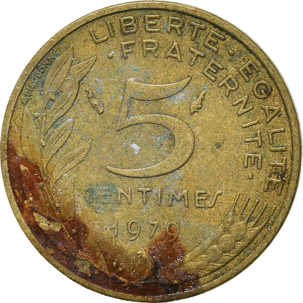 Coin, France, 5 Centimes, 1979