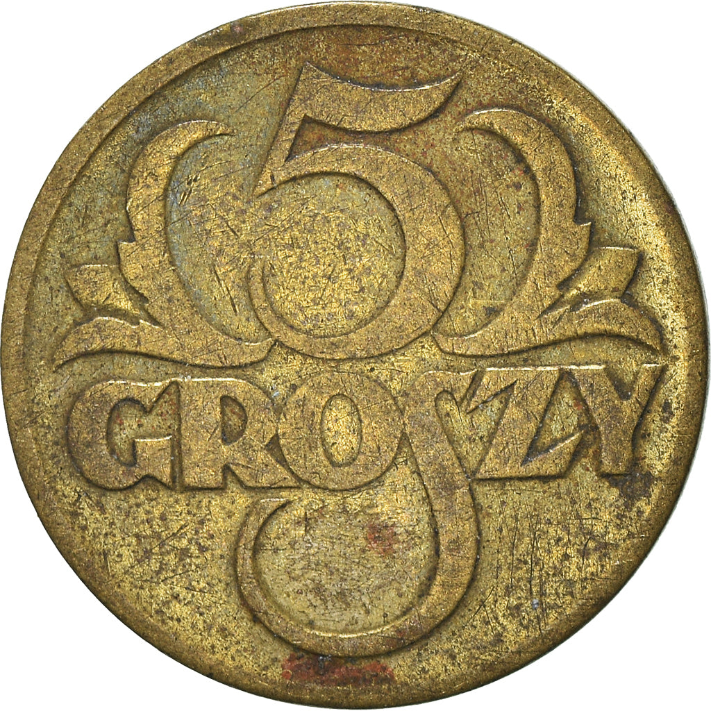 Moneta, Polonia, 5 Groszy, 1923