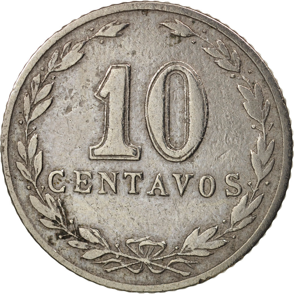 Argentina, 10 Centavos, 1898, VF(30-35), Copper-nickel, KM:35