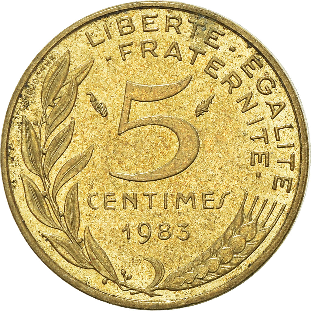 Munten, Frankrijk, 5 Centimes, 1983