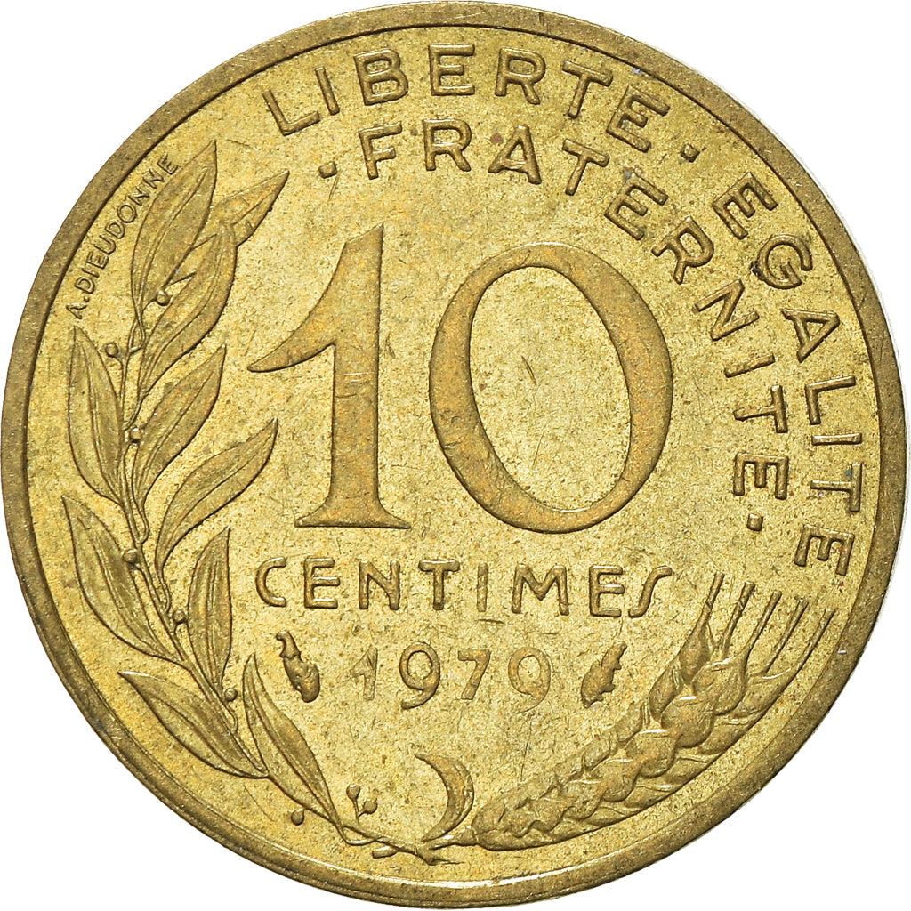 Münze, Frankreich, 10 Centimes, 1979