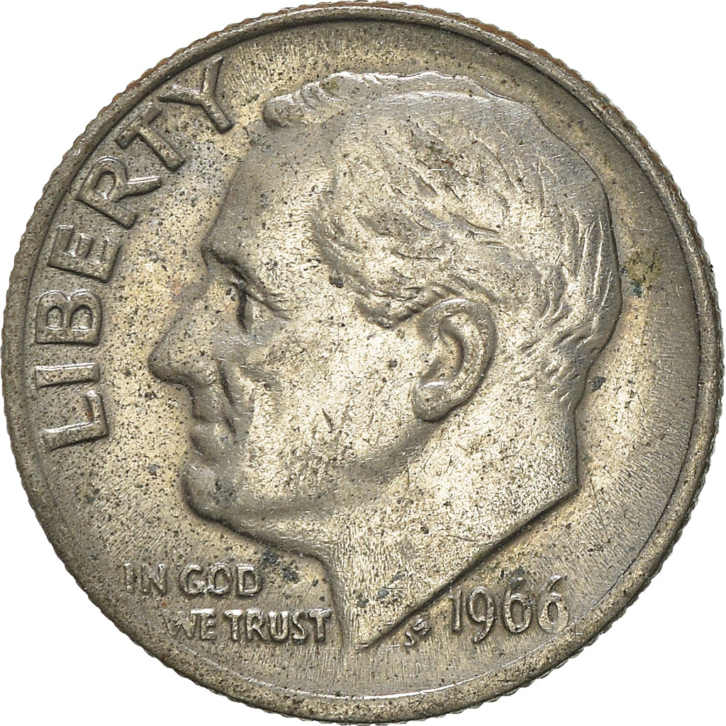 Münze, Vereinigte Staaten, Dime, 1966