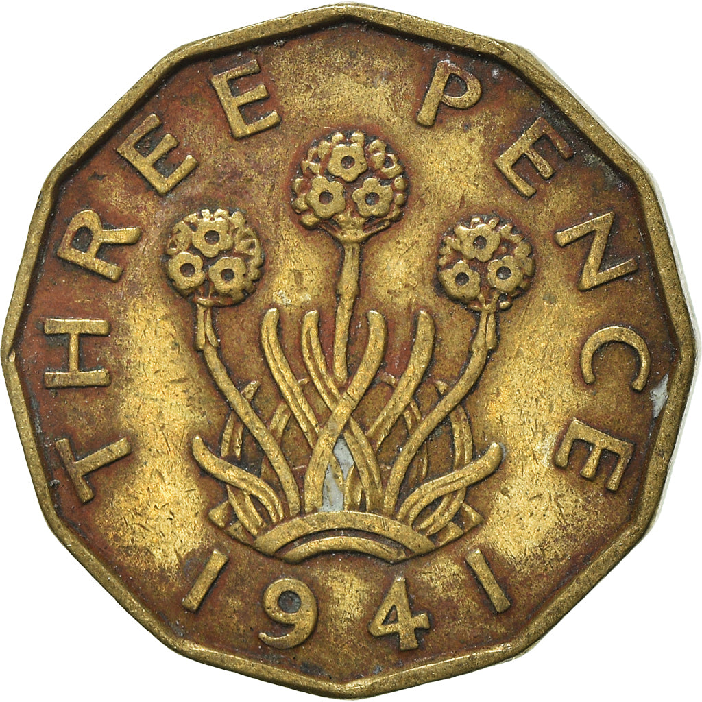 Monnaie, Grande-Bretagne, 3 Pence, 1941
