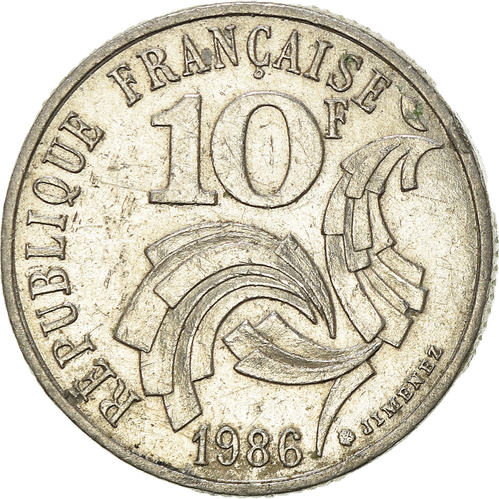 Coin, France, 10 Francs, 1986