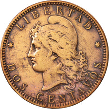Coin, Argentina, 2 Centavos, 1891, VF(30-35), Bronze, KM:33
