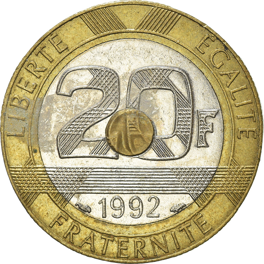 Moneta, Francja, 20 Francs, 1992