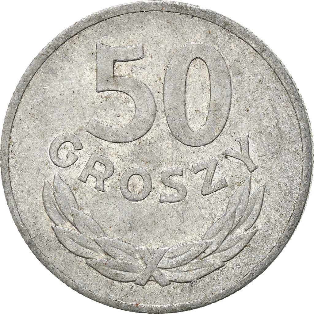 Moneta, Polonia, 50 Groszy, 1975