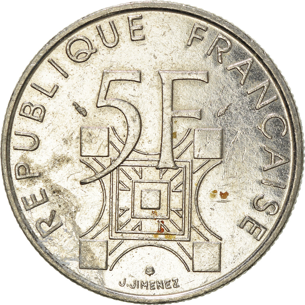 Münze, Frankreich, 5 Francs, 1989