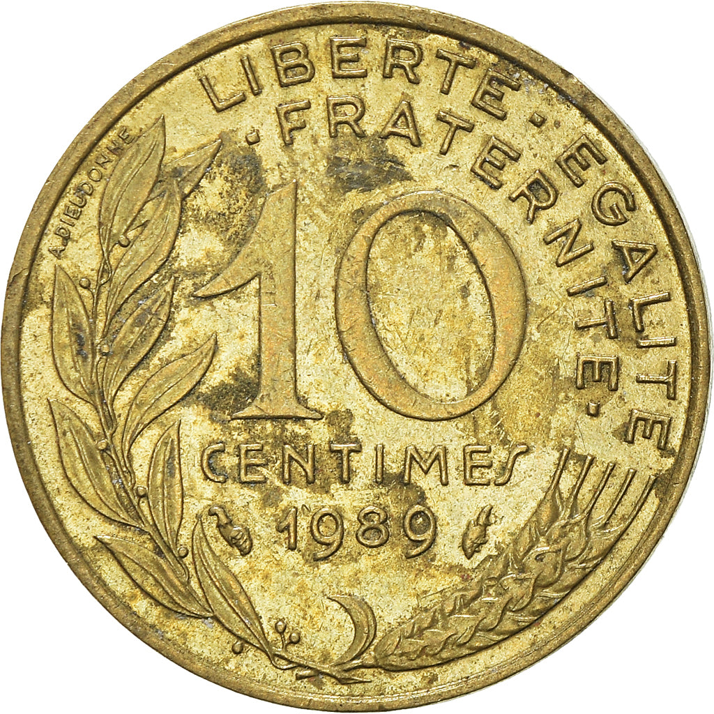 Münze, Frankreich, 10 Centimes, 1989