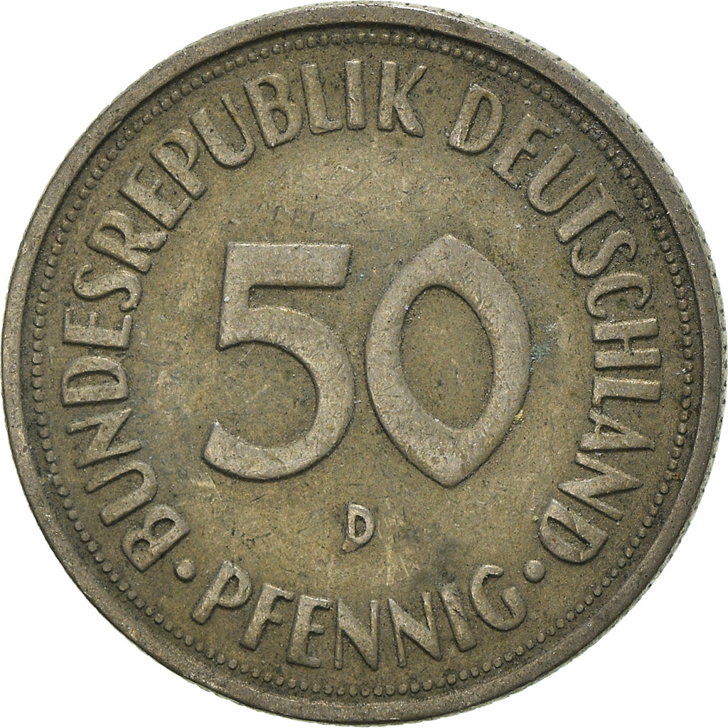 Moneta, Niemcy - RFN, 50 Pfennig, 1950