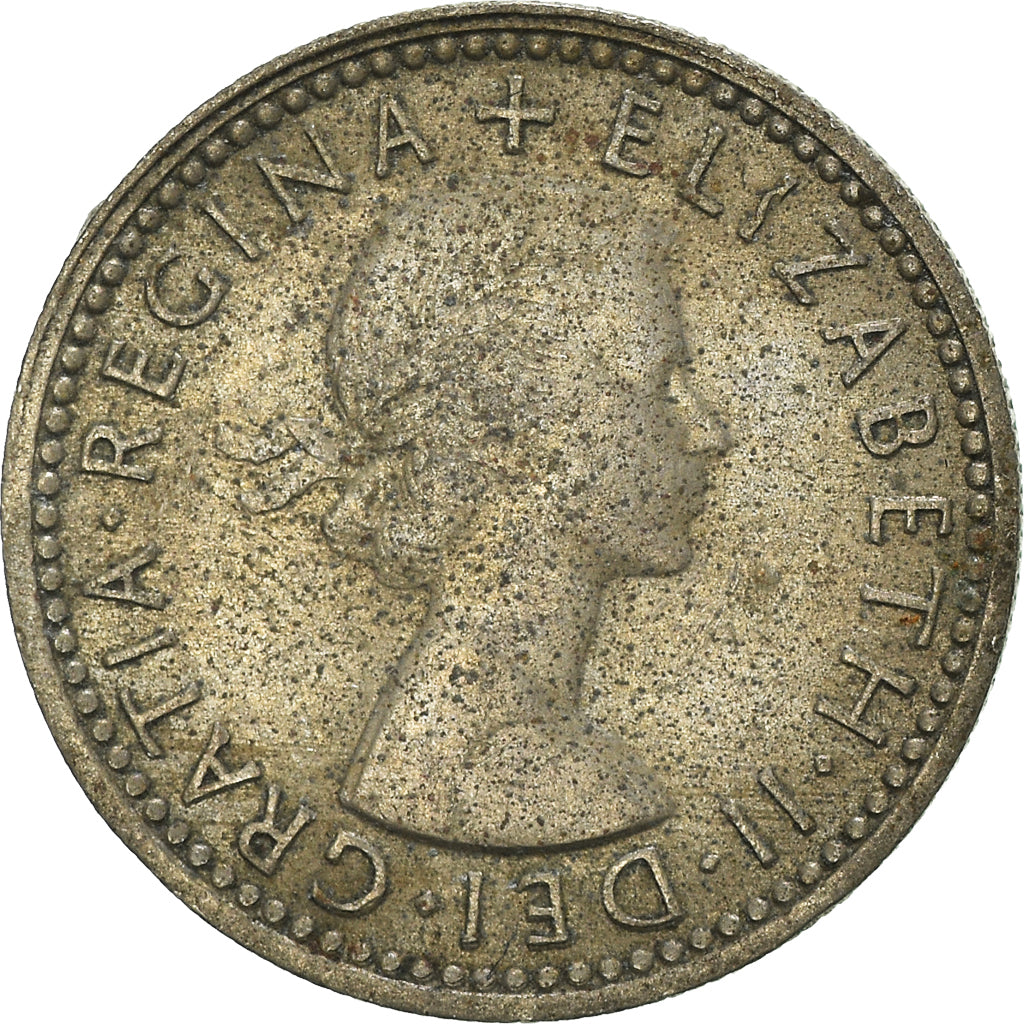 Coin, Great Britain, 6 Pence, 1959