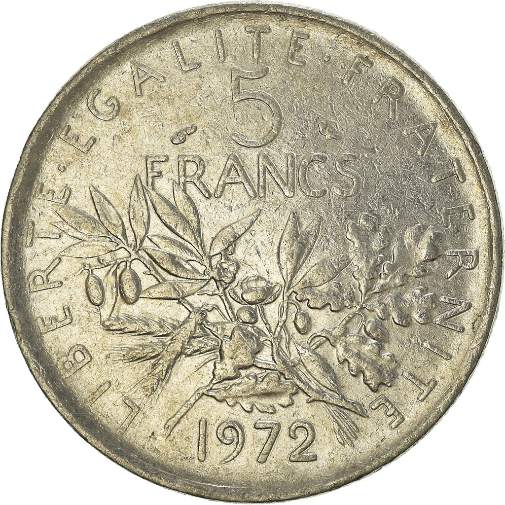 Monnaie, France, 5 Francs, 1972
