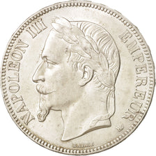 Moneta, Francia, Napoléon III, 5 Francs, 1868, Strasbourg, SPL-, Argento