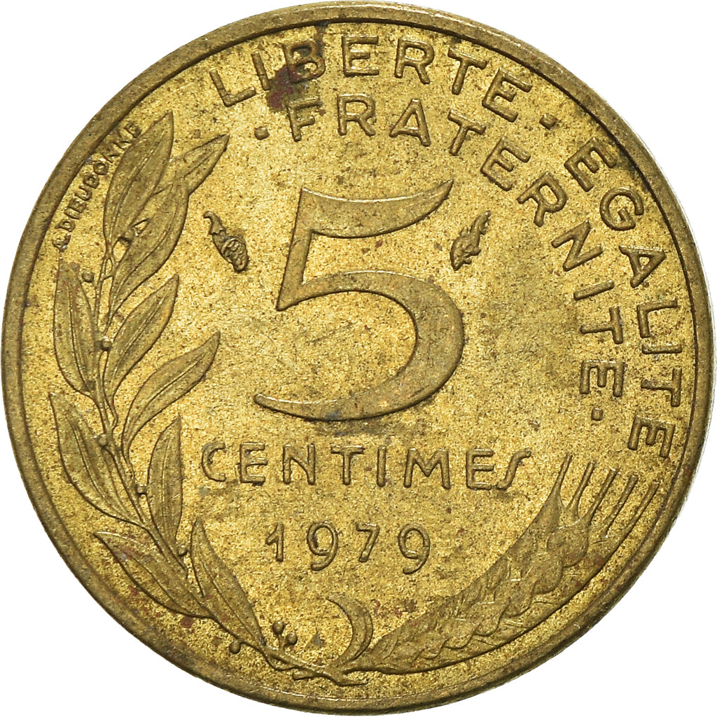 Münze, Frankreich, 5 Centimes, 1979