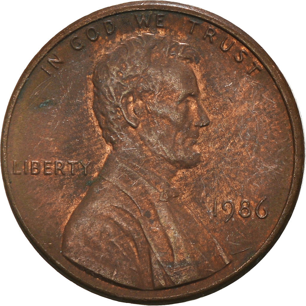 Moneta, Stati Uniti, Cent, 1986