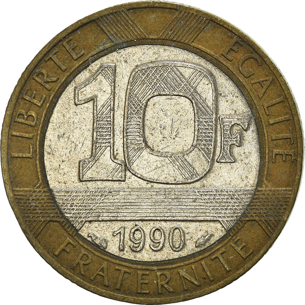 Coin, France, 10 Francs, 1990