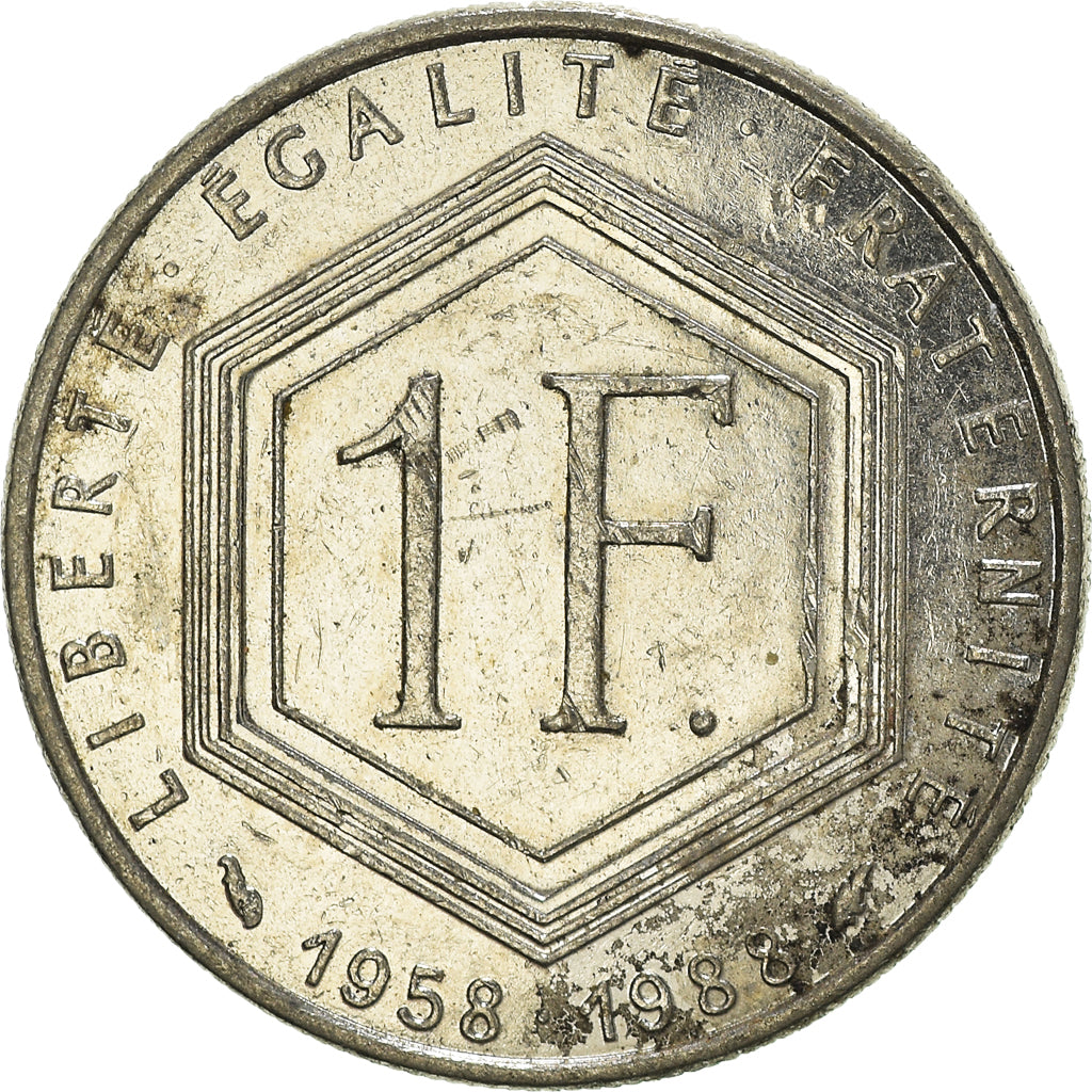 Monnaie, France, Franc, 1988
