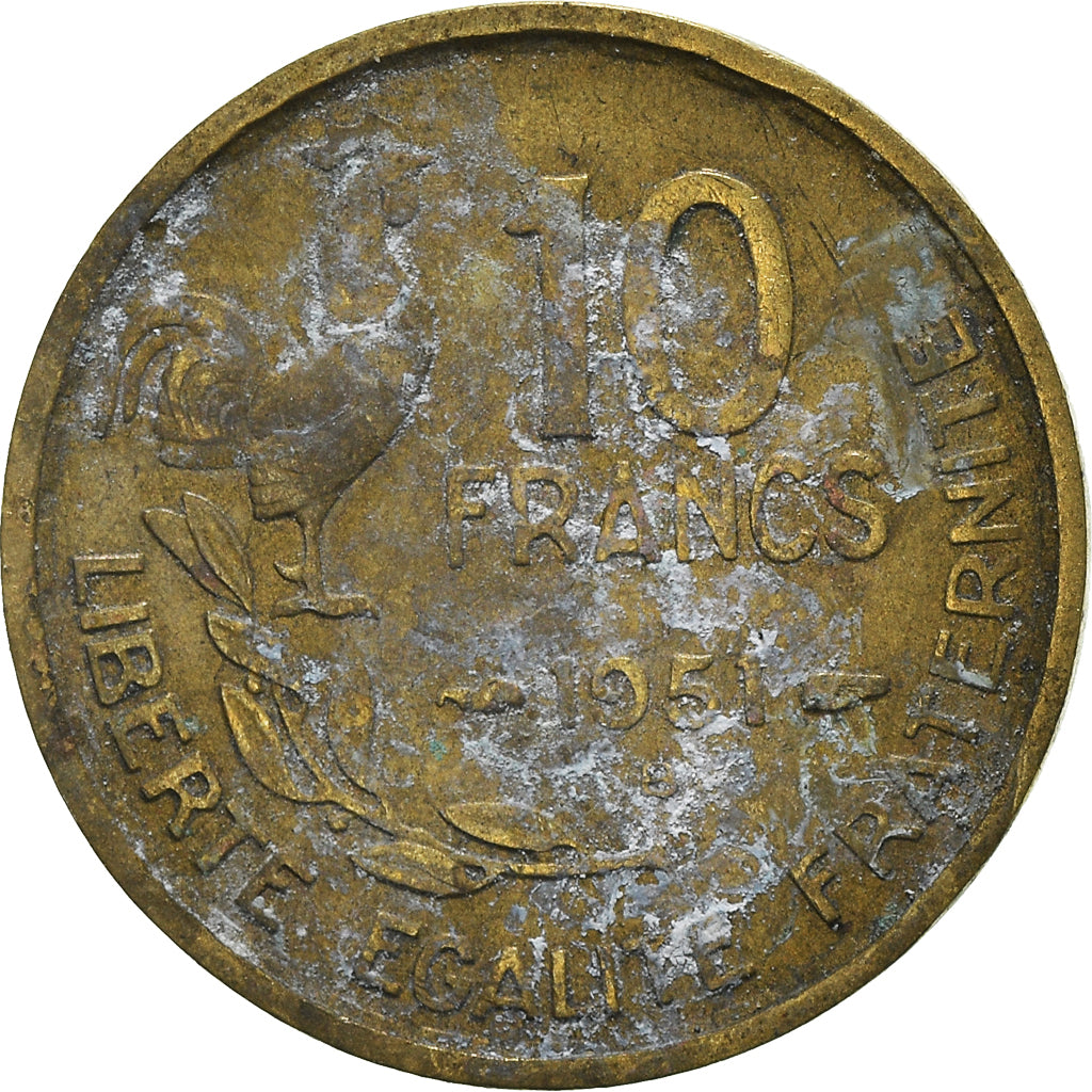 Munten, Frankrijk, 10 Francs, 1951