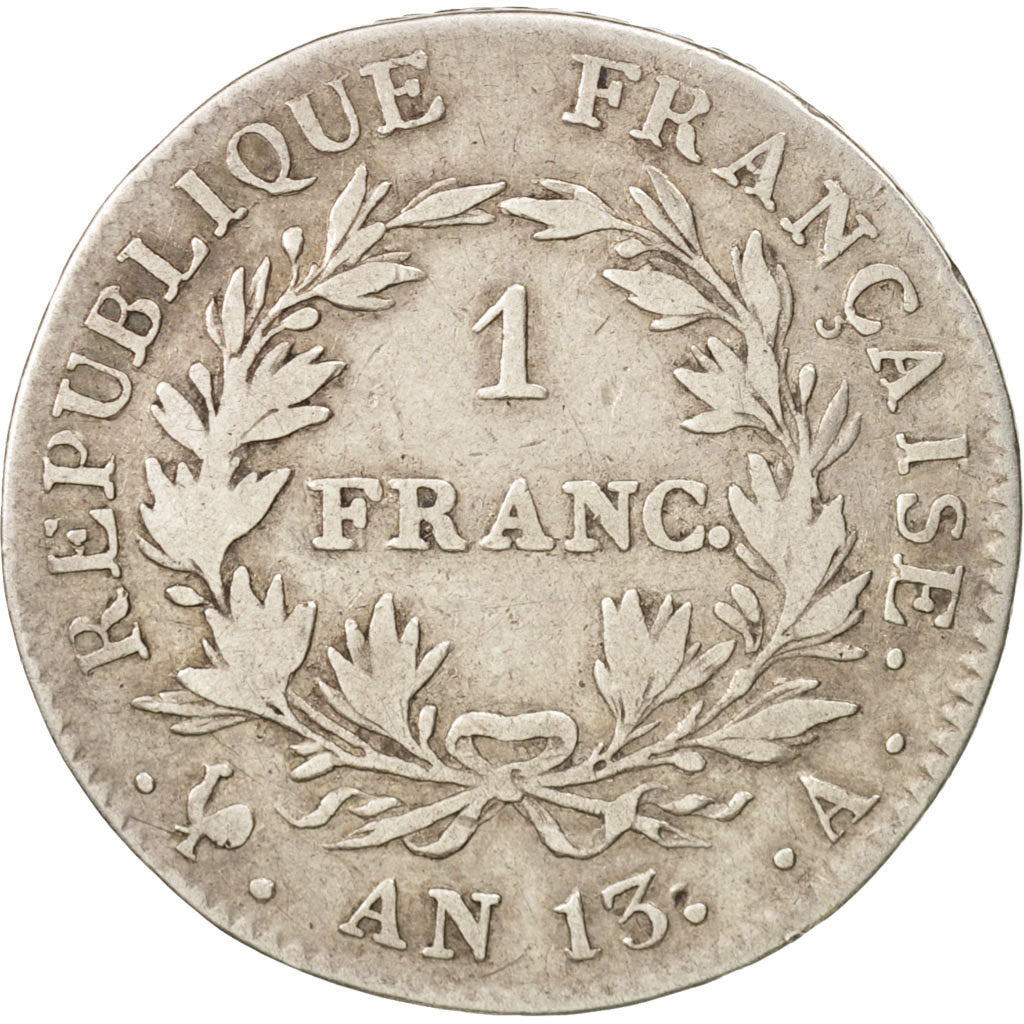 Coin, France, Napoléon I, Franc, AN 13, Paris, VF(30-35), Silver, KM:656.1