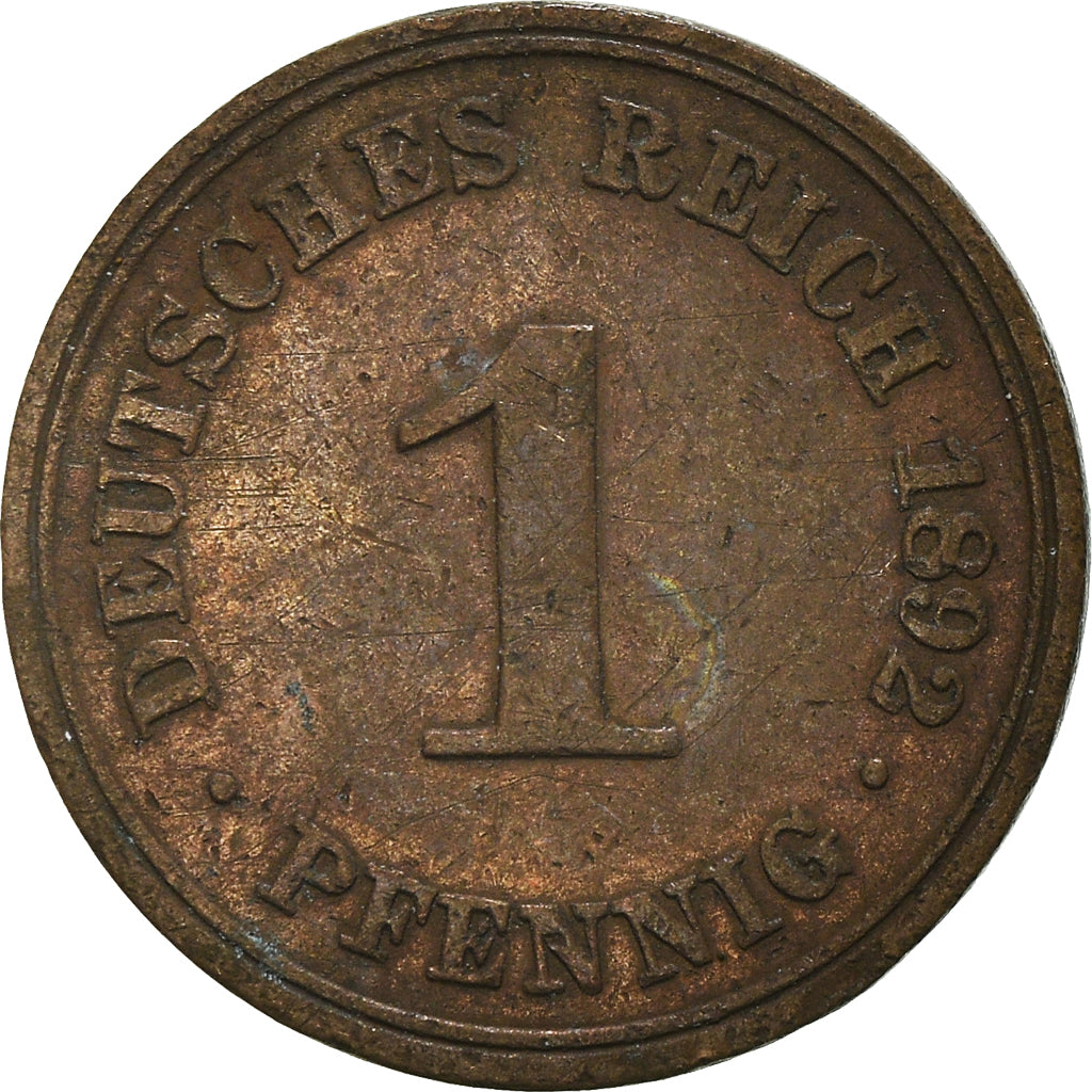 Moneta, NIEMCY - IMPERIUM, Pfennig, 1892