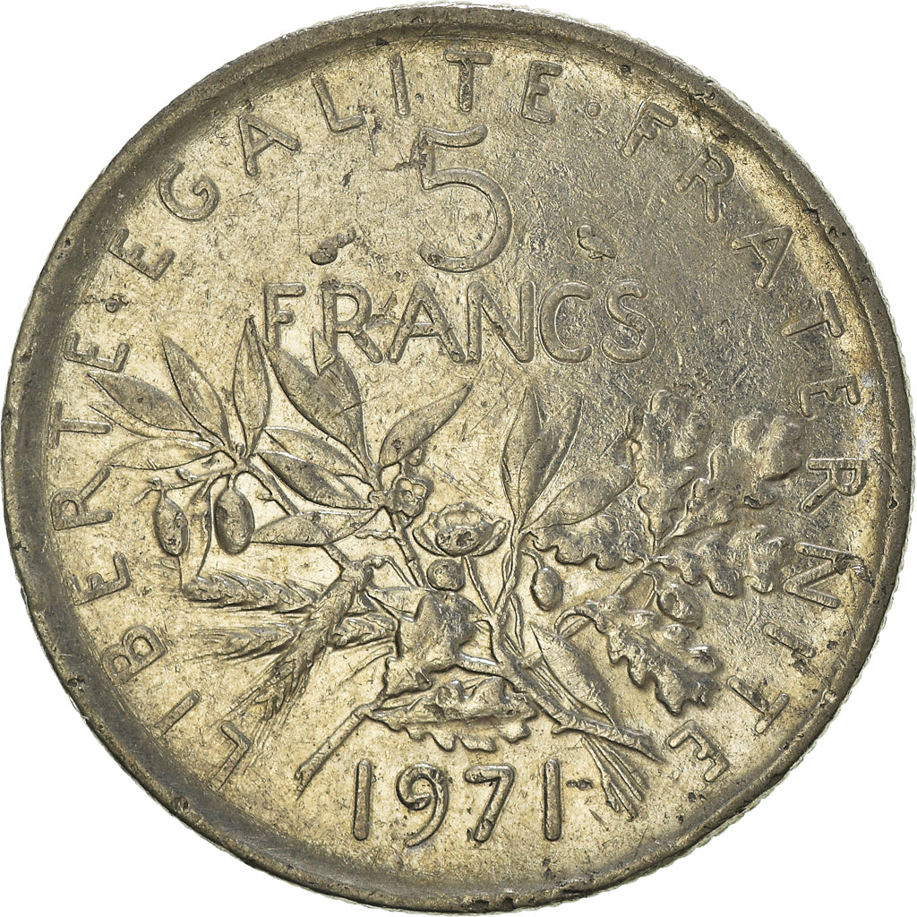 Moneta, Francja, 5 Francs, 1971