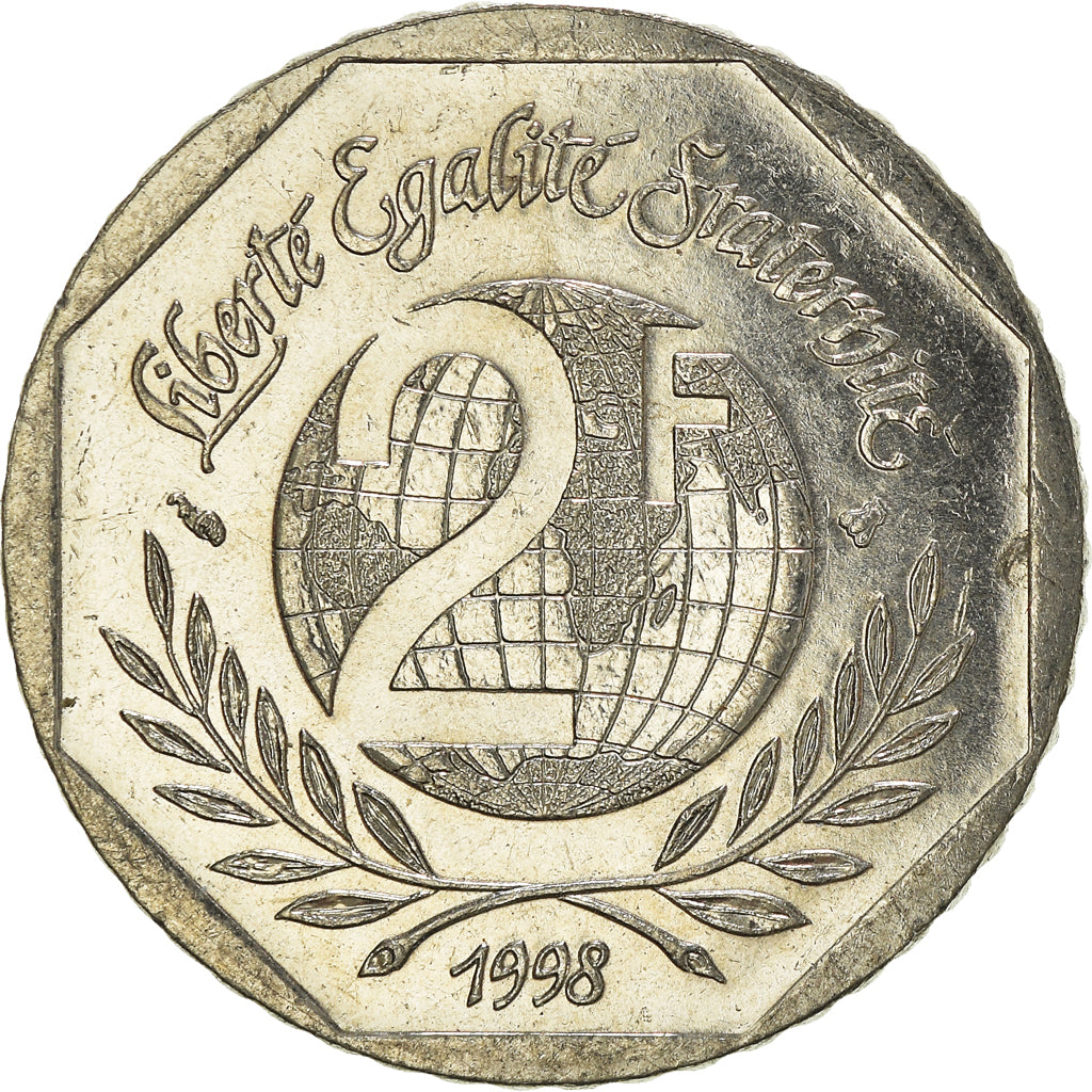 Coin, France, 2 Francs, 1998