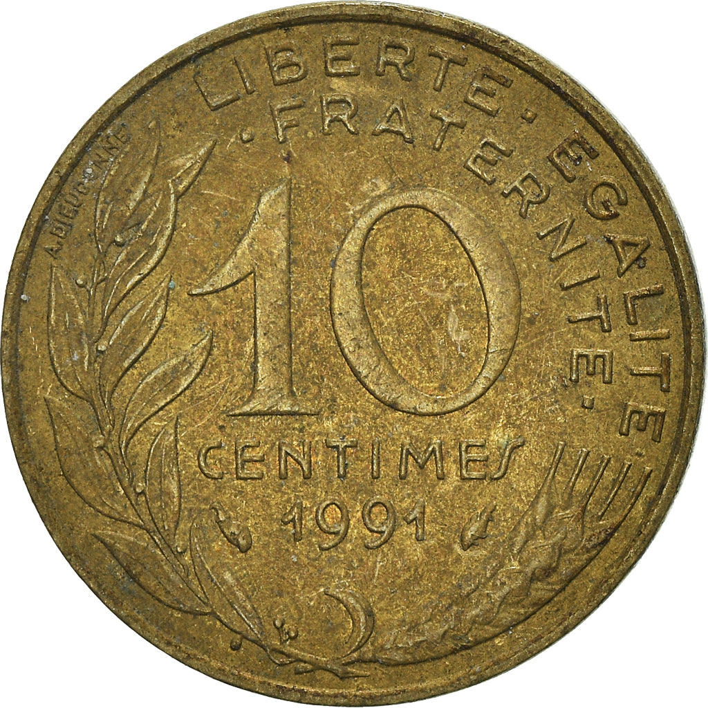 Moneta, Francia, 10 Centimes, 1991