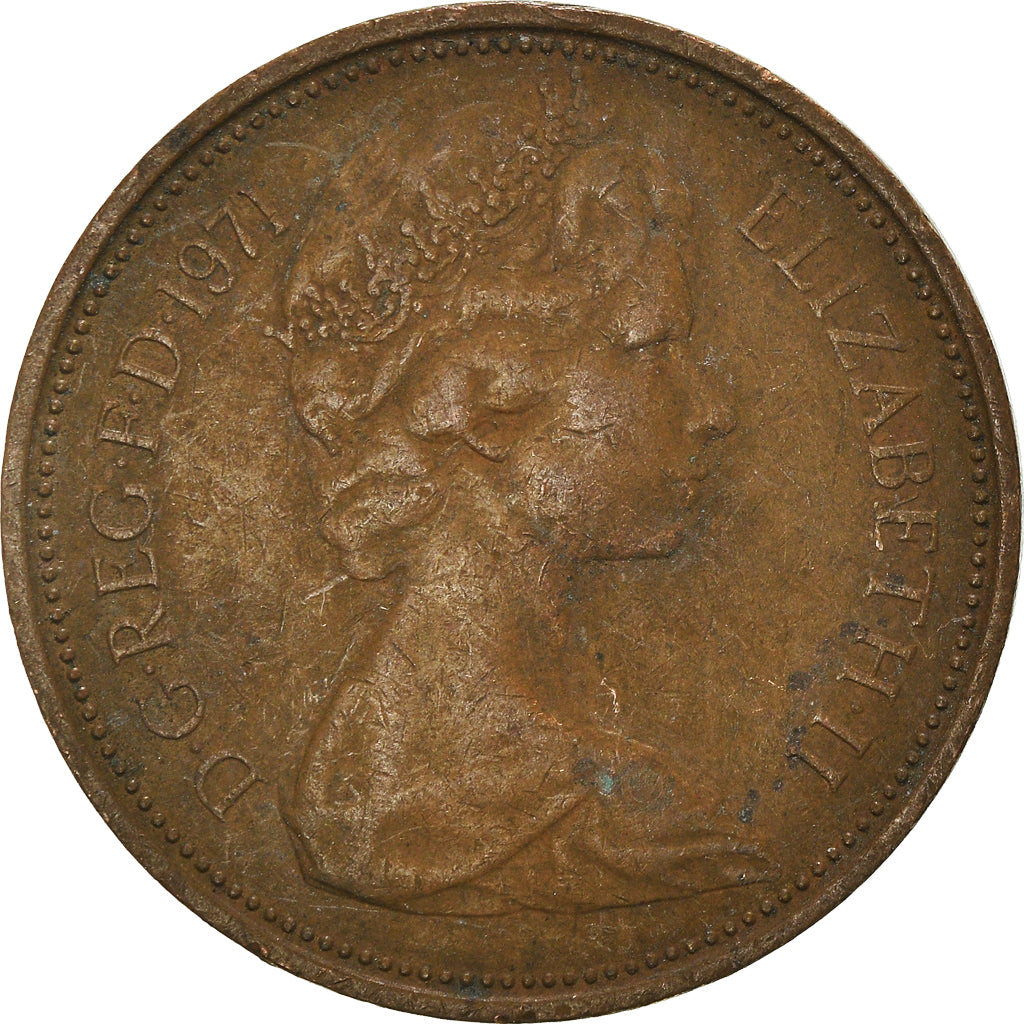 Moeda, Grã-Bretanha, 2 New Pence, 1971
