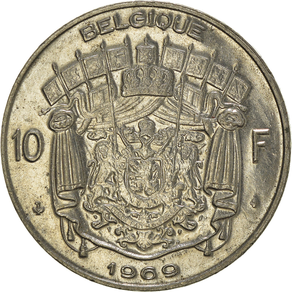 Moneta, Belgia, 10 Francs, 10 Frank, 1969