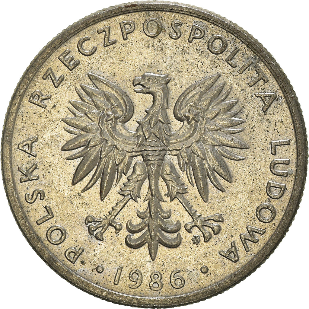 Moneta, Polonia, 20 Zlotych, 1986